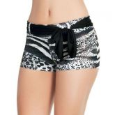 Short em helanca estampada